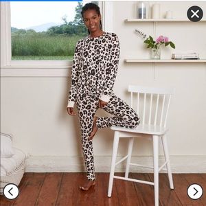 NWT Stars Above Leopard Pajama set